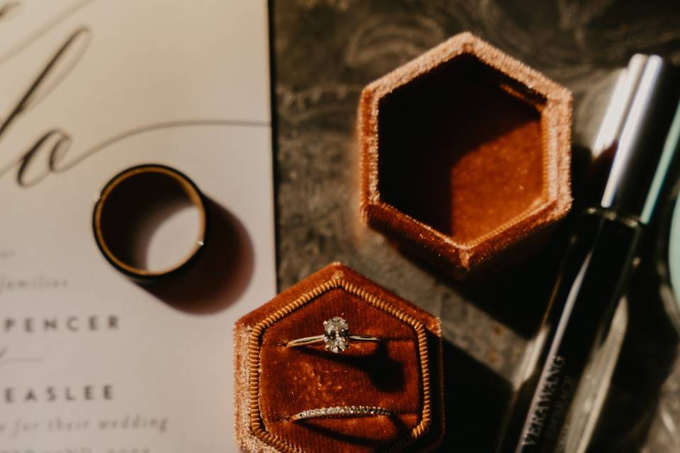 Details of wedding rings