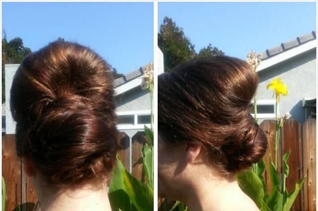 Trendy french twist bun. French twists are timeless but considered an older style