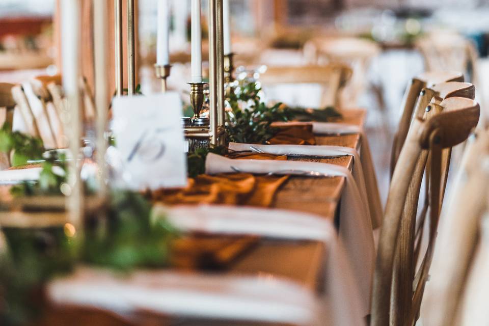 Wedding reception details