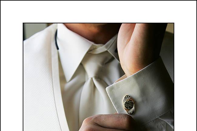 The classic cufflink shot.