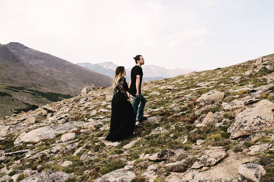 Trail ridge road engagement session