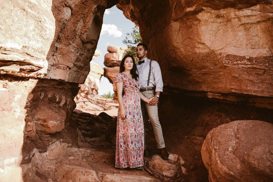 Garden of the gods engagement session