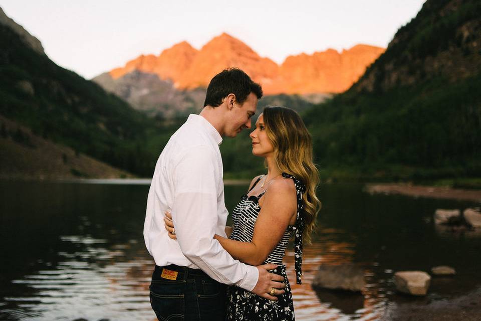 Maroon bells engagement session