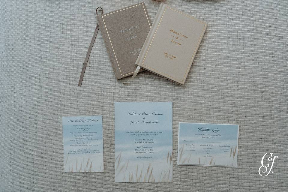 Styled Wedding Flat Lay