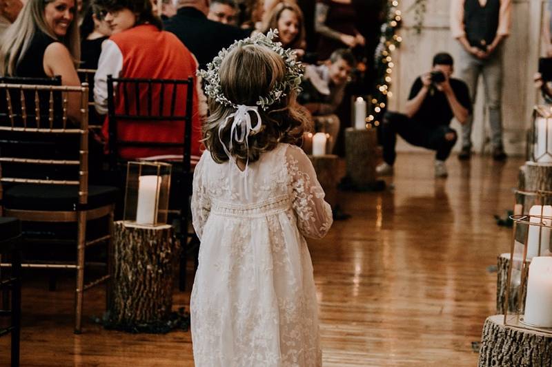 Boho wedding ceremony