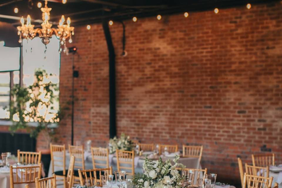 Elegant indoor wedding