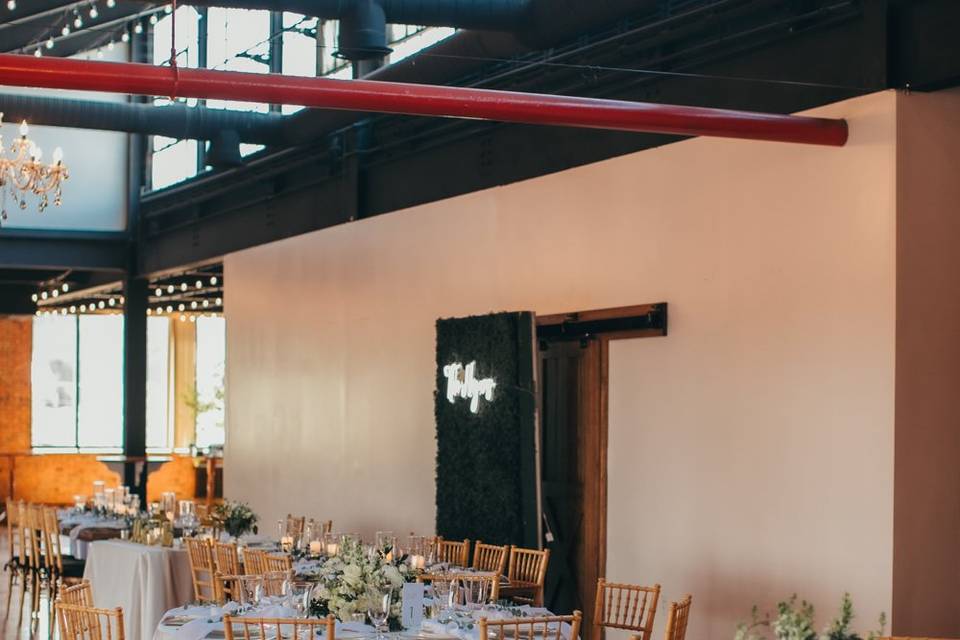 Elegant indoor wedding