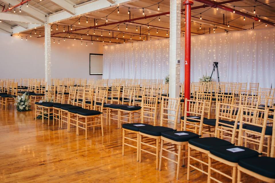 Elegant indoor wedding