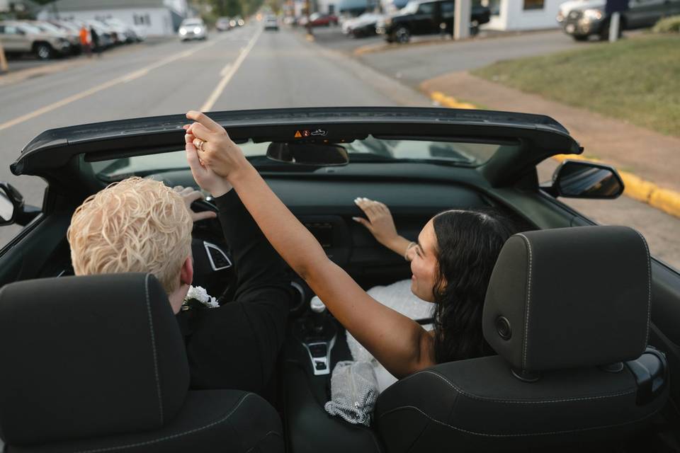 Black red white wedding
