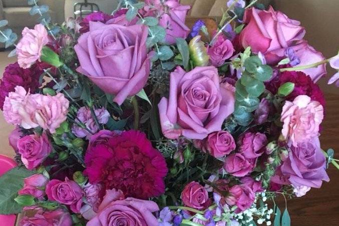 Vintage pink roses