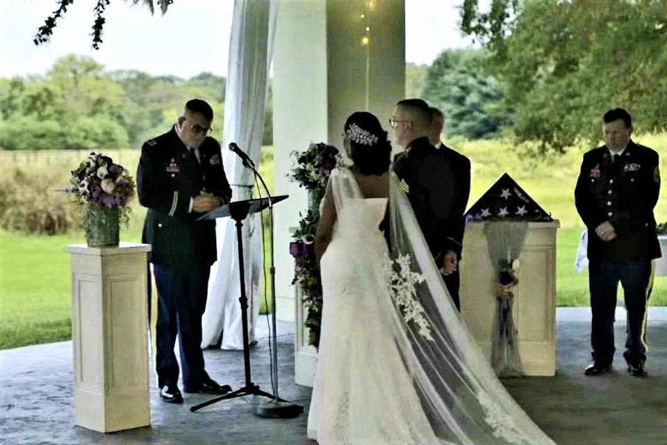 Wedding Under Gazebo