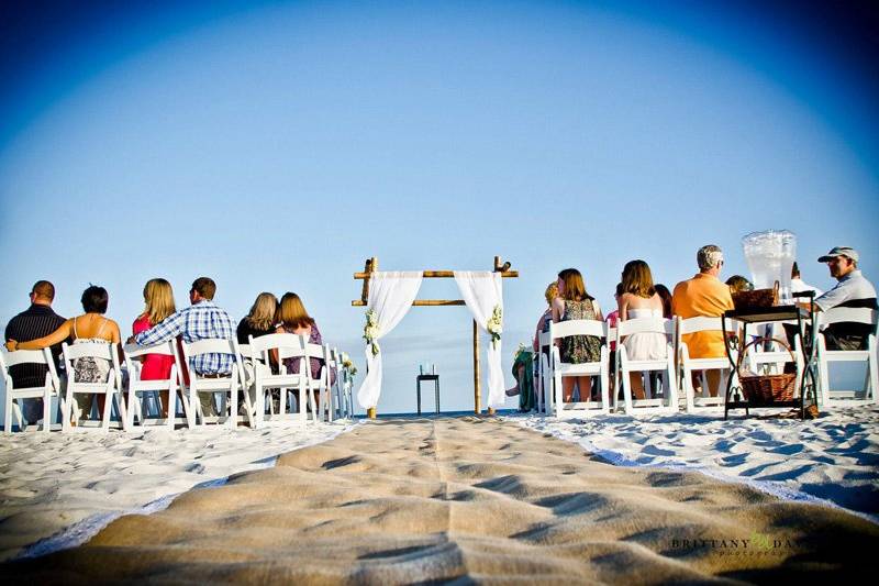 Wedding ceremony area