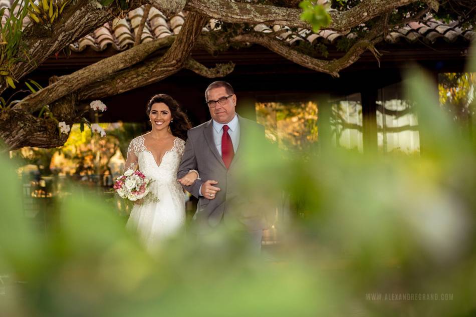 Bride's entrance with her dad