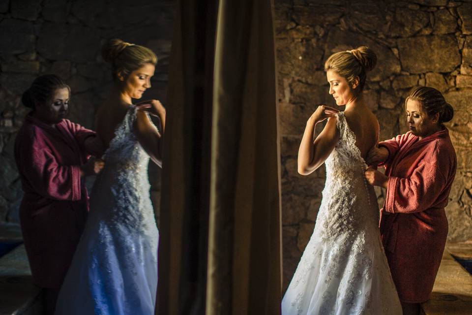 Blissful wedding day