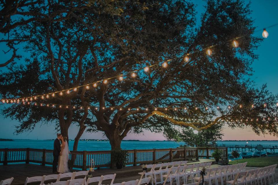 The Deck at dusk