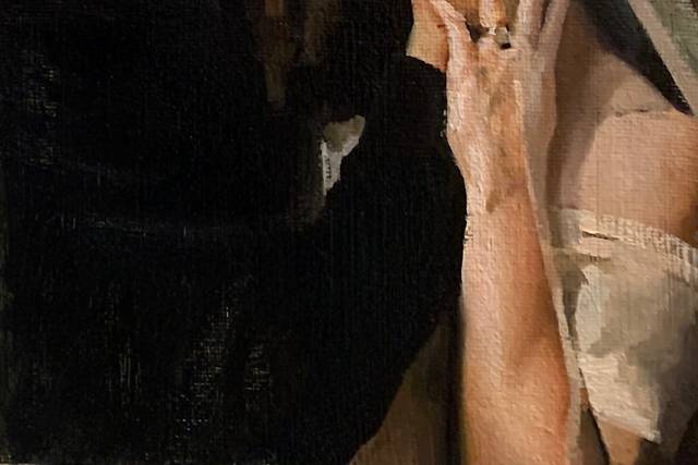 Lover's Embrace, Oil on canvas