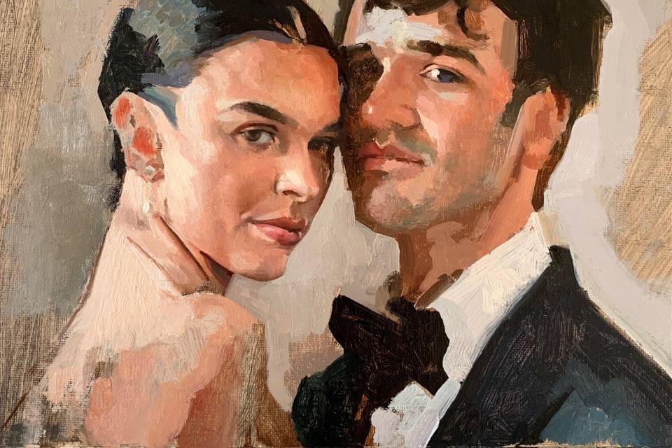 Aaron & Connar, Oil on canvas