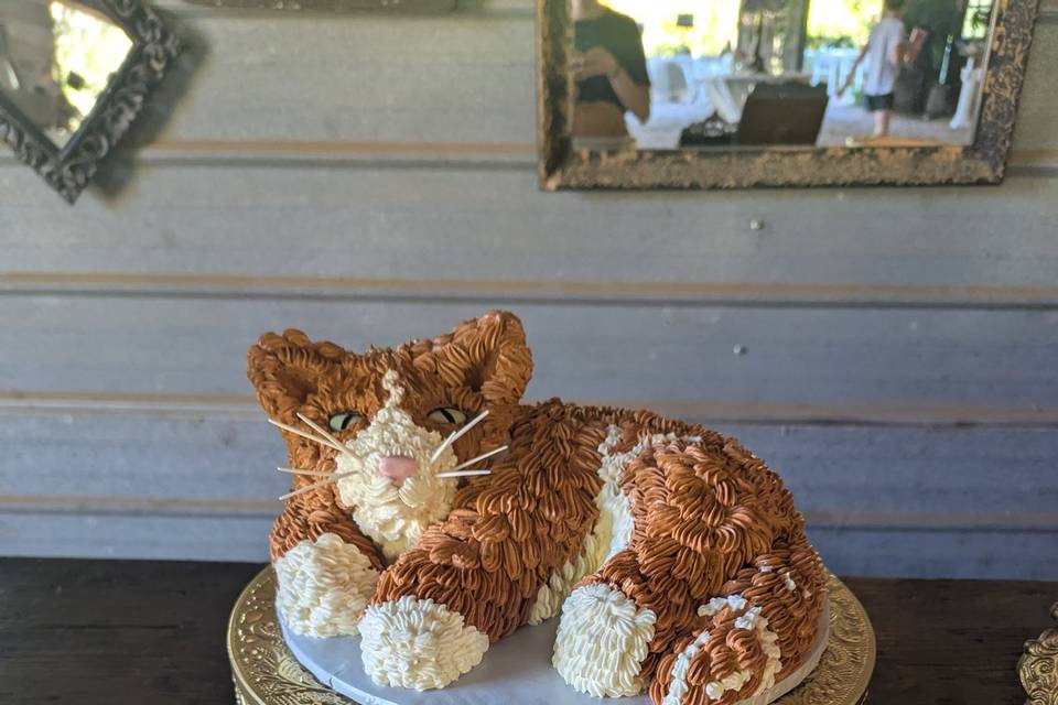 Kitty groom's cake