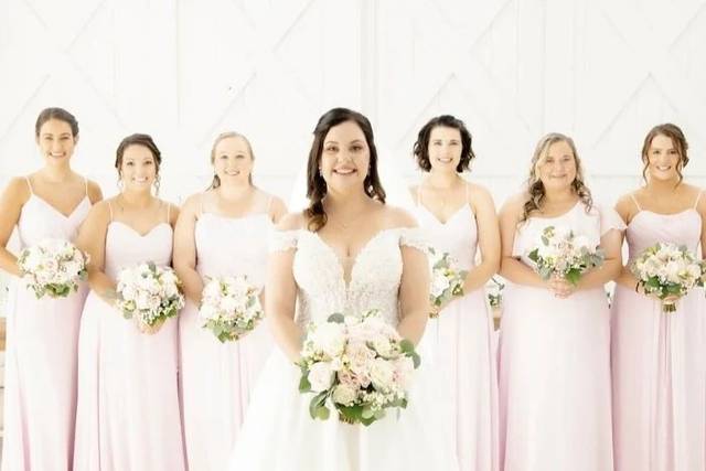 Wedding makeup and hair styling
