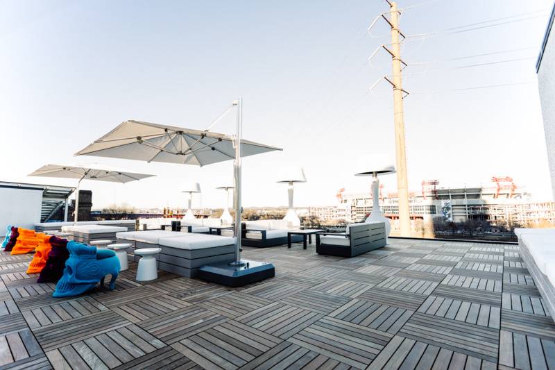 Rooftop lounge