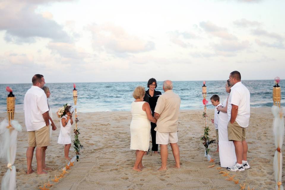 Vow Renewal on the beach