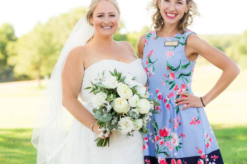 Founder, Amanda, with bride