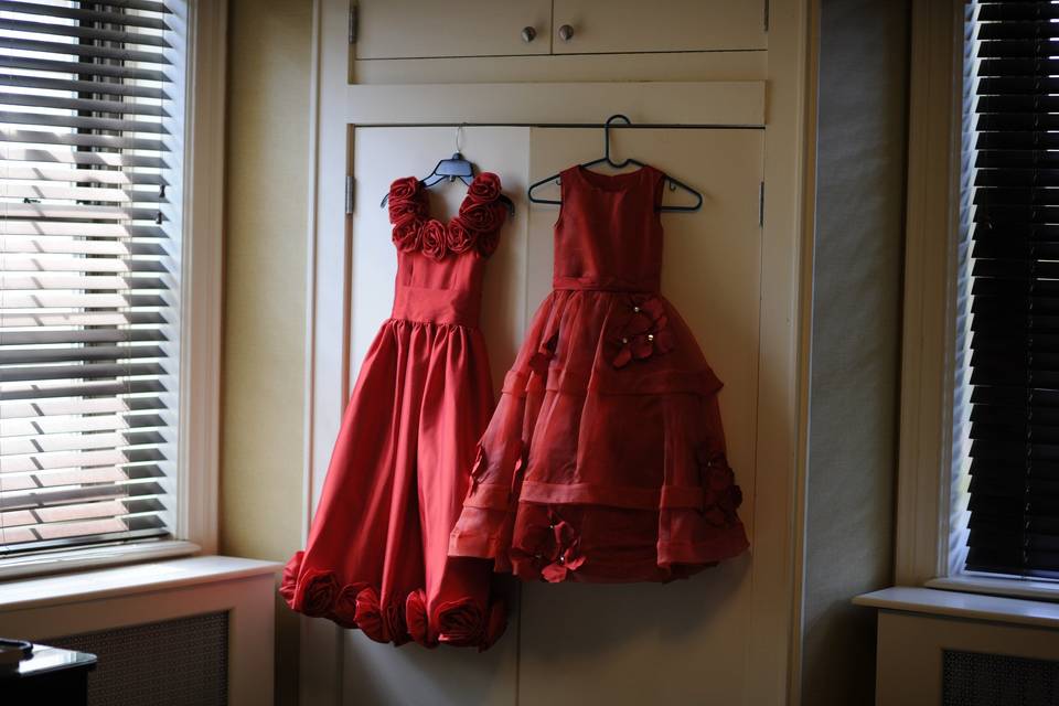 Red dresses