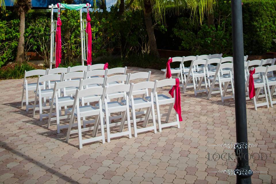 Outdoor wedding venue