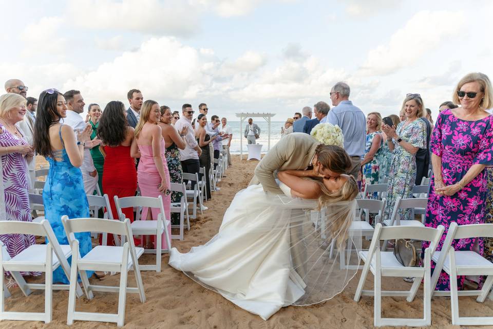 Beachfront wedding puerto rico