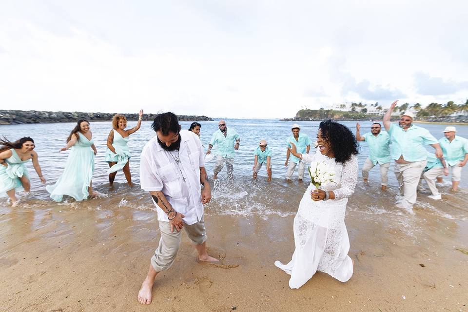 Beachfront Destination Wedding