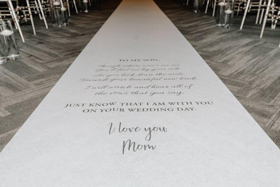 Letter from mom on Isle Runner