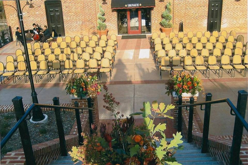 Wedding ceremony area