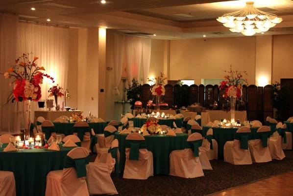 Dining area set-up