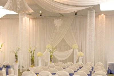 Wedding ceremony area set-up