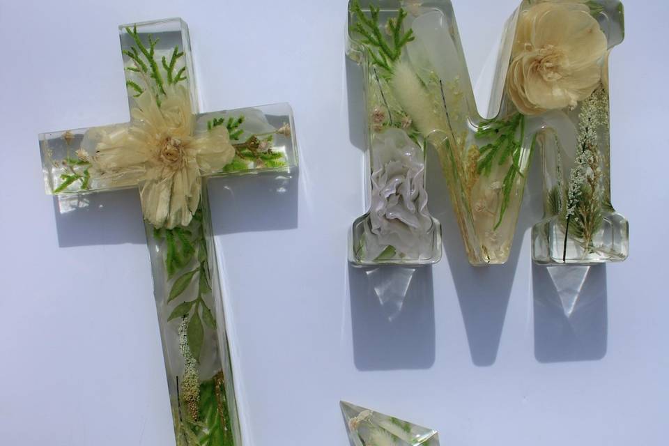 Cross, Letter block, Ring hold