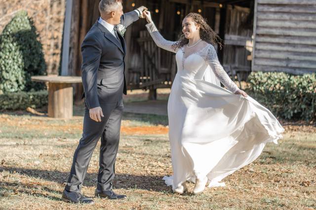 On their wedding day