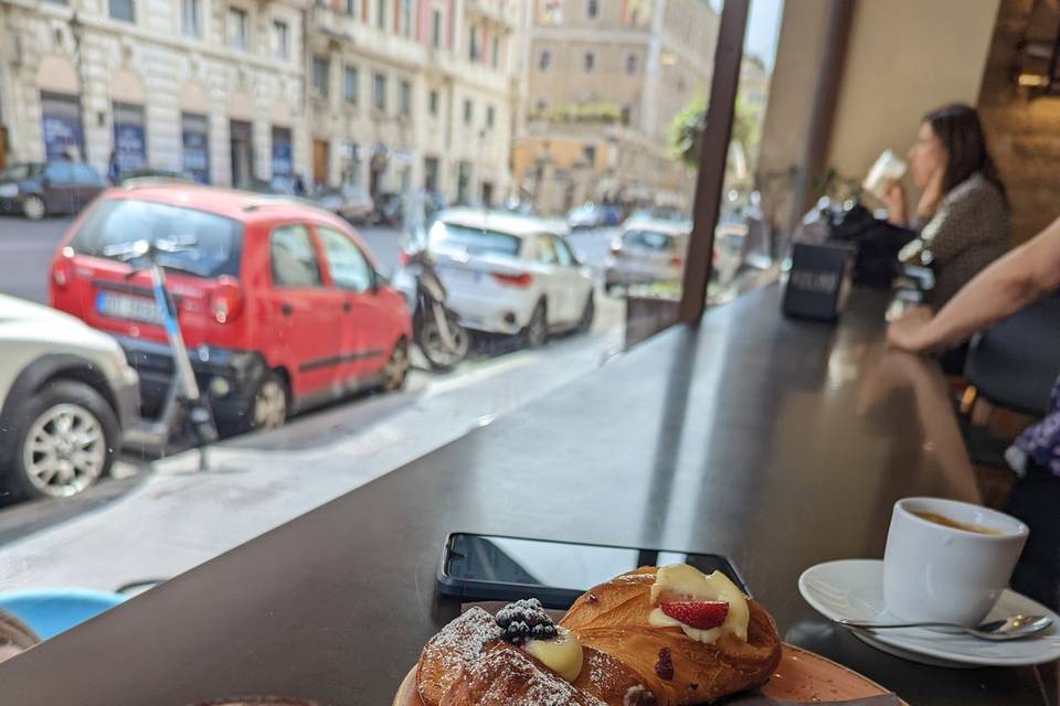 Breakfast in Rome, Italy