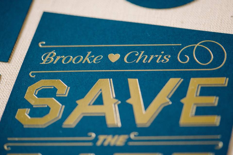 Foil save the dates