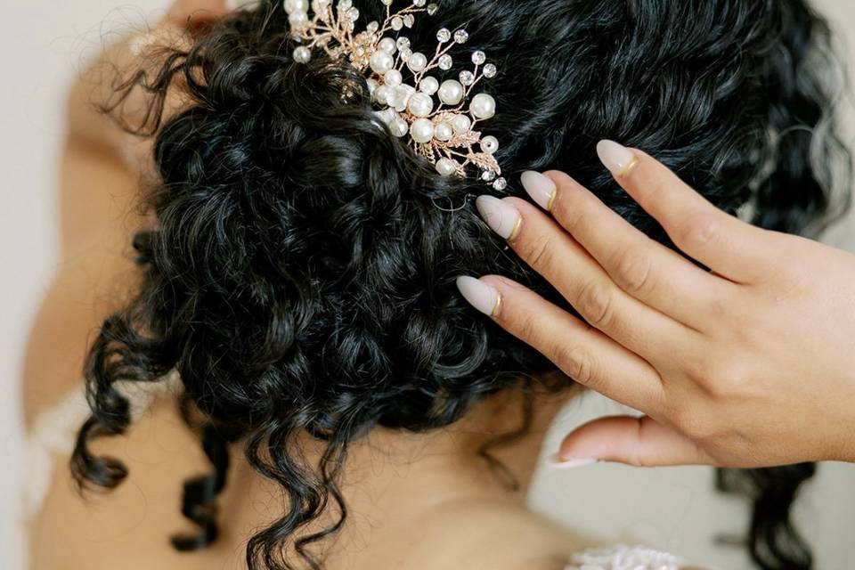 Curly Hair Updo