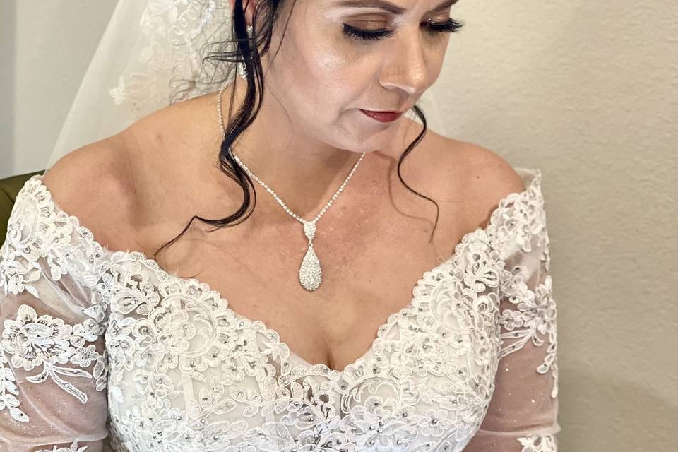 LUPITA on her wedding day