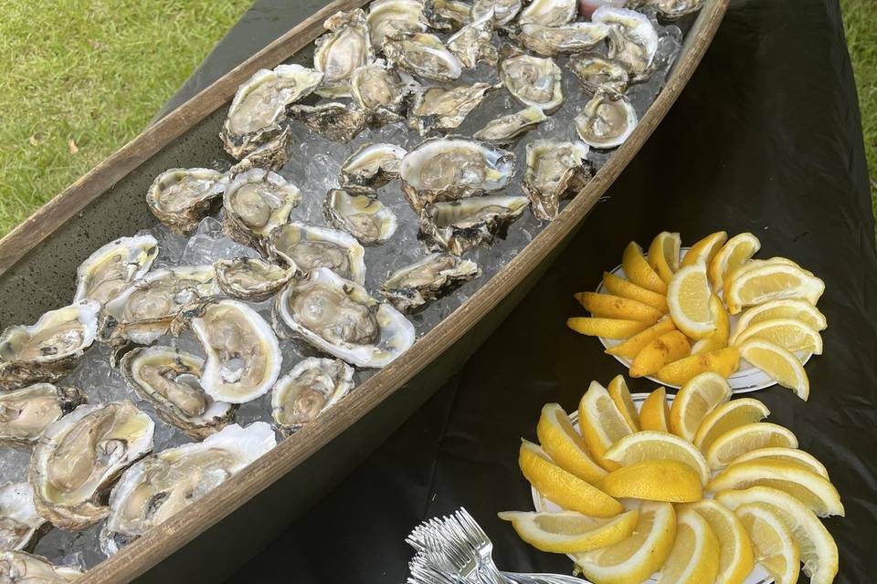 Raw oyster bar