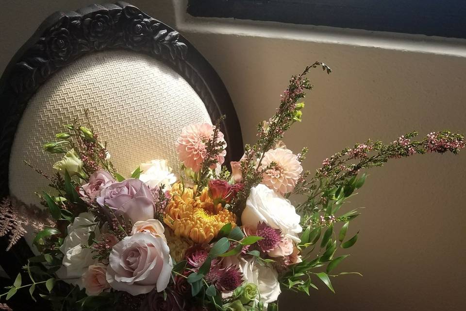 Thee Olde Chapel , Riverside. CA, Loft 84, Vintage, Whimsical,  Romantic Florist