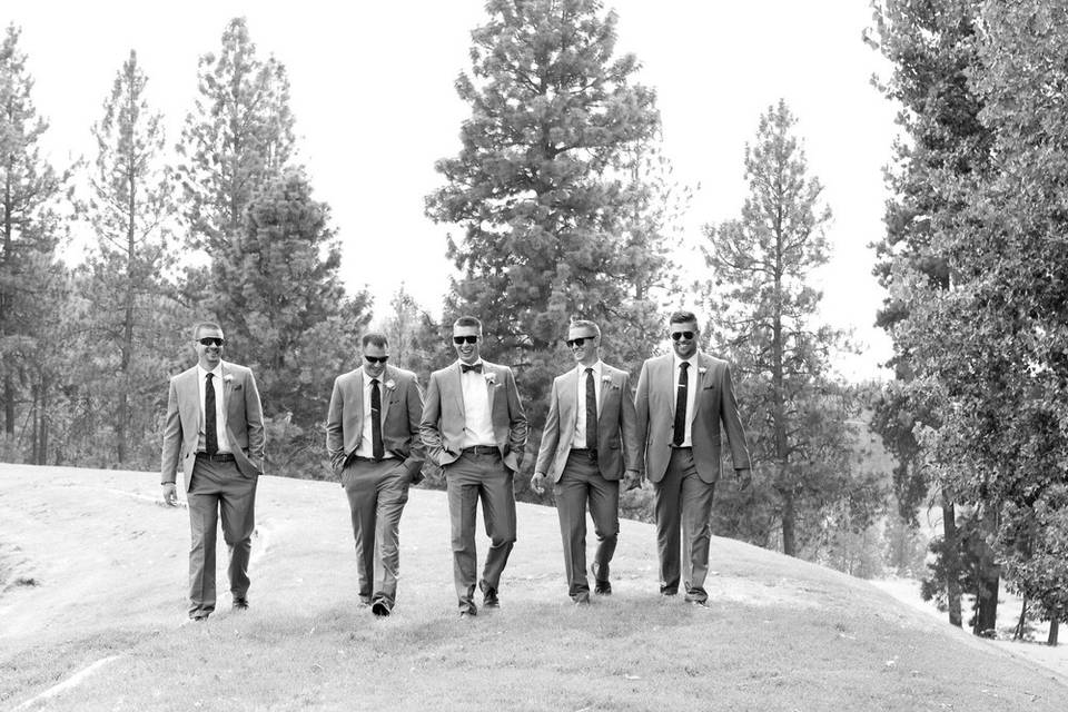 Groom and groomsmen