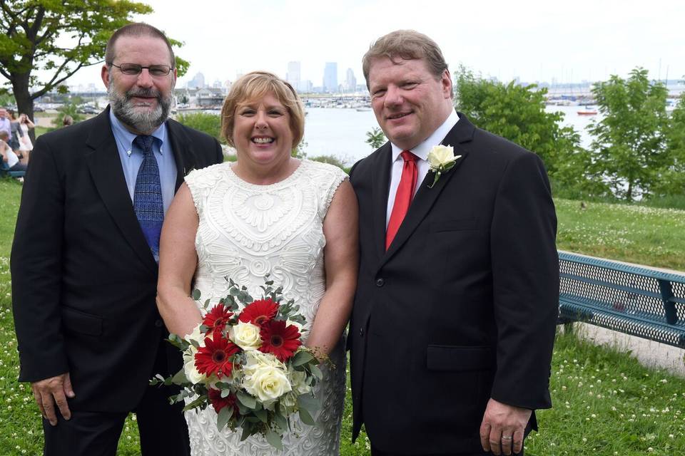 Lakefront wedding