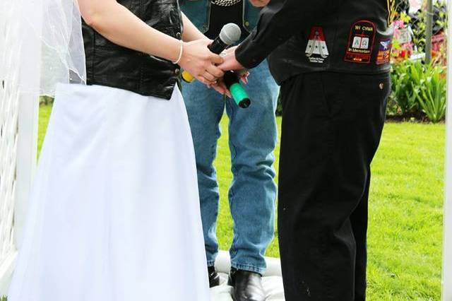 Biker wedding