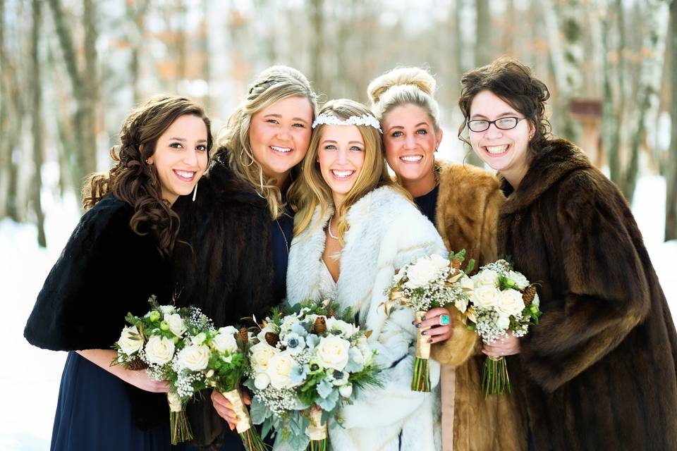 Whitefish bridesmaids