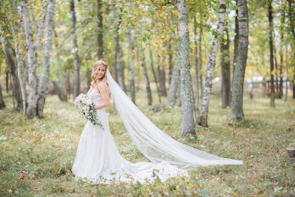 Whitefish lodge bride