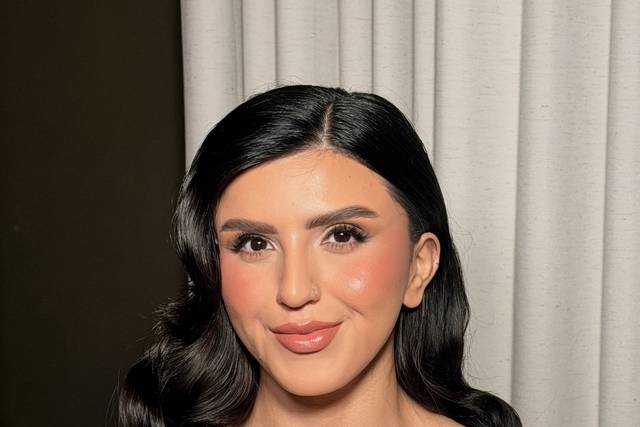 Bridal soft glam look
