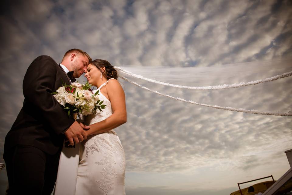 Amazing clouds for this couple