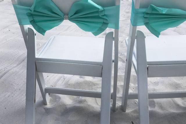 Mint green ribbon